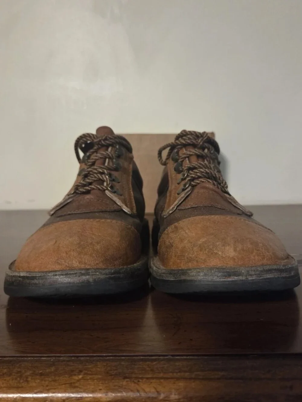 Vintage Courteney Safari Boots Brown Leather Men's Sz 11 UK 12 US Pre Owned